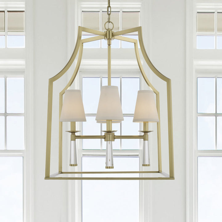 Baxter 4 Light Chandelier-Crystorama Lighting Company-CRYSTO-8864-AG-Chandeliers-3-France and Son