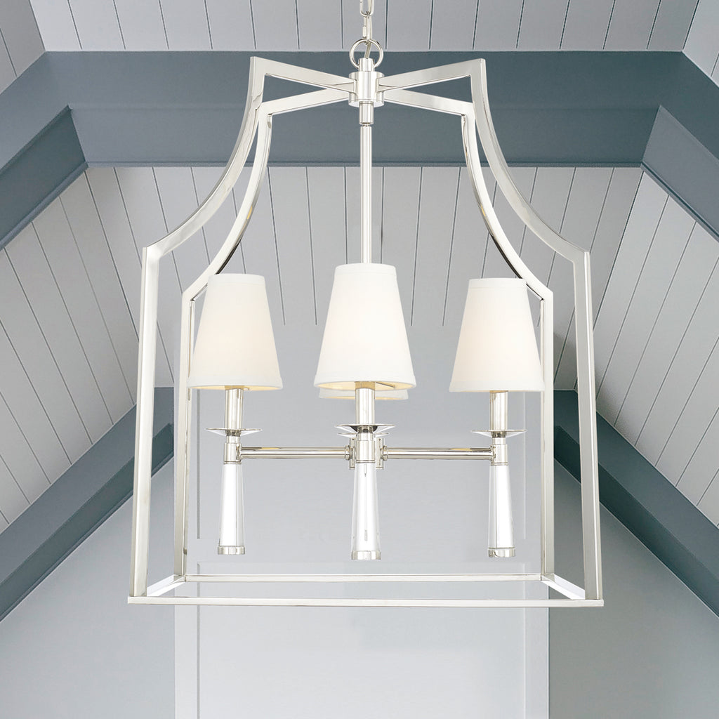 Baxter 4 Light Chandelier-Crystorama Lighting Company-CRYSTO-8864-AG-Chandeliers-10-France and Son