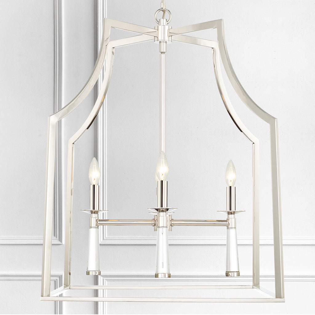 Baxter 4 Light Chandelier-Crystorama Lighting Company-CRYSTO-8864-AG-Chandeliers-11-France and Son