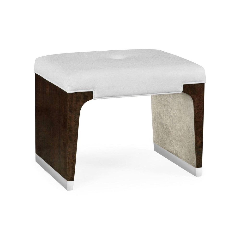 Black Eucalyptus Dressing Stool-Jonathan Charles-JCHARLES-005981-AD-Stools & Ottomans-1-France and Son
