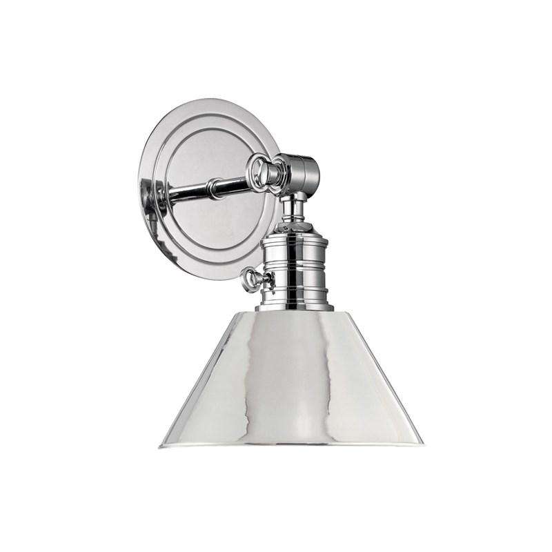 Garden City 1 Light Wall Sconce Polished Nickel-Hudson Valley-HVL-8321-PN-Wall Lighting-1-France and Son