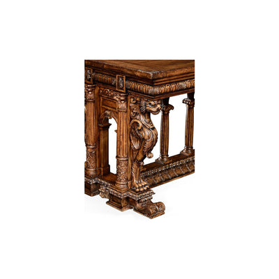 French renaissance style library table-Jonathan Charles-JCHARLES-494780-MWA-Sideboards & Credenzas-4-France and Son
