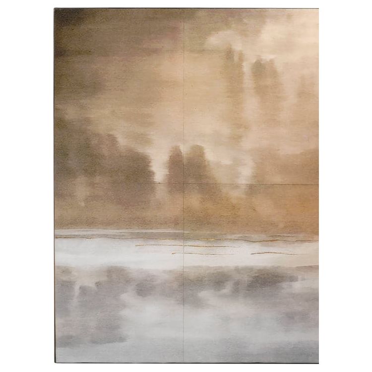 Cloudscape Wall Art Blue-Jamie Young-JAMIEYO-8CLOU-TAUPE-Wall ArtTaupe-2-France and Son