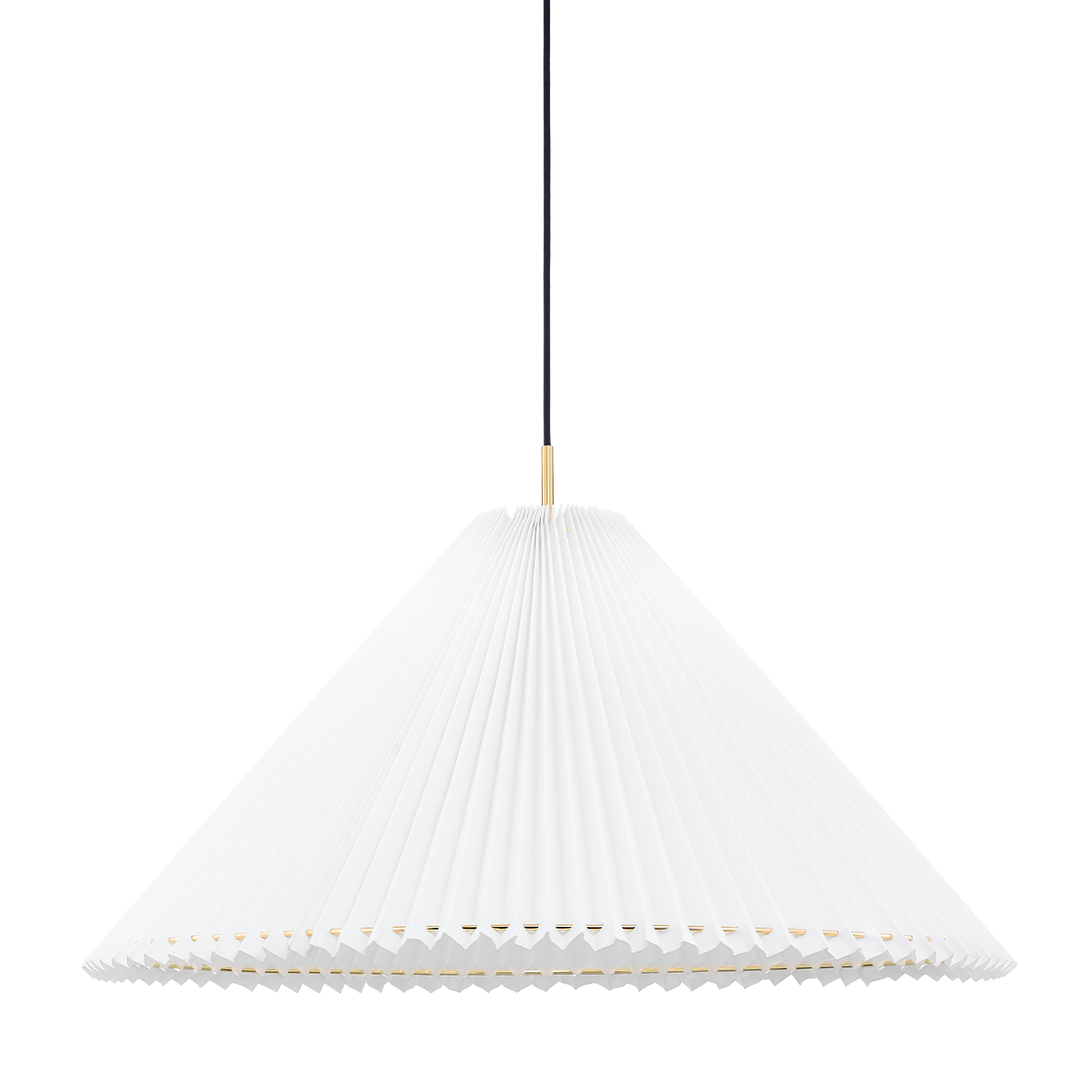 Demi 1 Light large Pendant-Mitzi-HVL-H476701L-AGB-PendantsAged Brass-1-France and Son