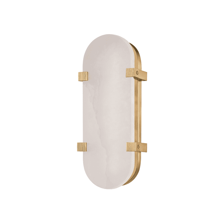 Skylar Led Wall Sconce-Hudson Valley-HVL-1114-AGB-Wall LightingSmall-Aged Brass-4-France and Son