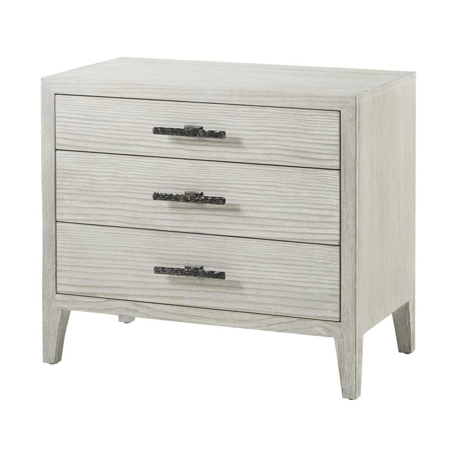 Breeze Three Drawer Nightstand-Theodore Alexander-THEO-TA60036-Nightstands-1-France and Son