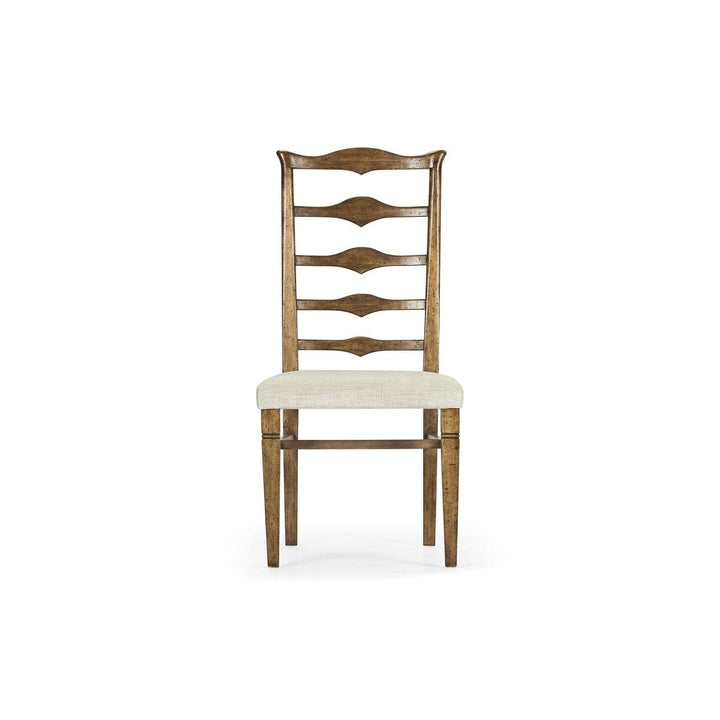 Pompano Ladderback Accent Side Chair-Jonathan Charles-JCHARLES-491198-SC-DTM-F400-Dining Chairs-1-France and Son