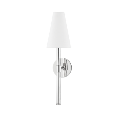 Janelle 1 Light Wall Sconce-Mitzi-HVL-H630101-PN-Outdoor Wall SconcesSilver-2-France and Son