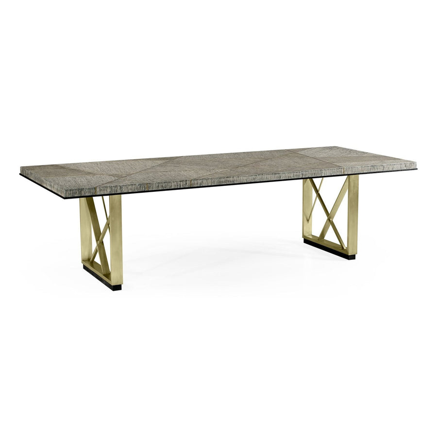 Geometric Dining Table-Jonathan Charles-JCHARLES-500290-108L-DFO-Dining Tables108"-1-France and Son