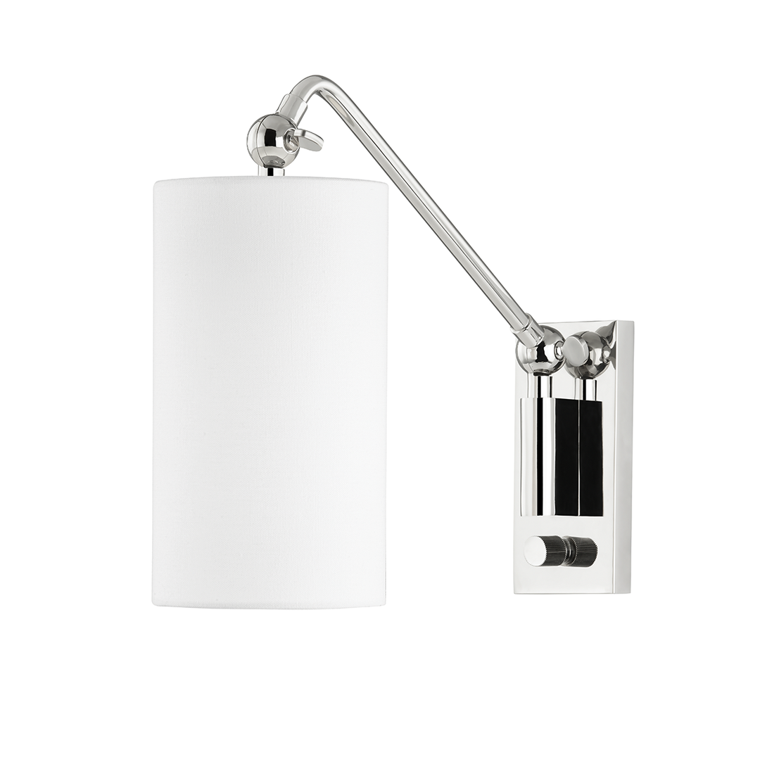 Wayne - 1 Light Wall Sconce-Hudson Valley-HVL-9301-PN-Wall LightingPolished Nickel-3-France and Son