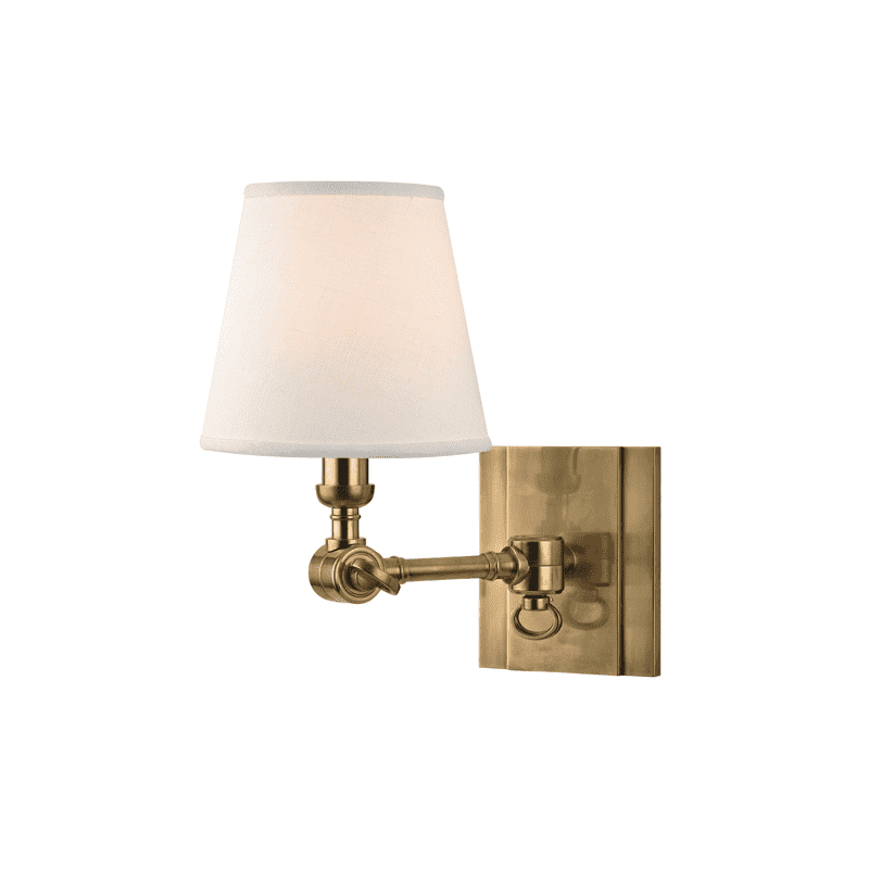 Hillsdale 1 Light Wall Sconce-Hudson Valley-HVL-6231-AGB-Wall LightingAged Brass-1-France and Son