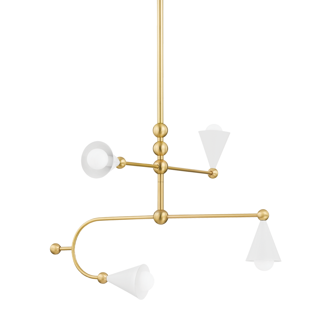 Hikari 4 Light Chandelier-Mitzi-HVL-H681804-AGB/SWH-Chandeliers-1-France and Son