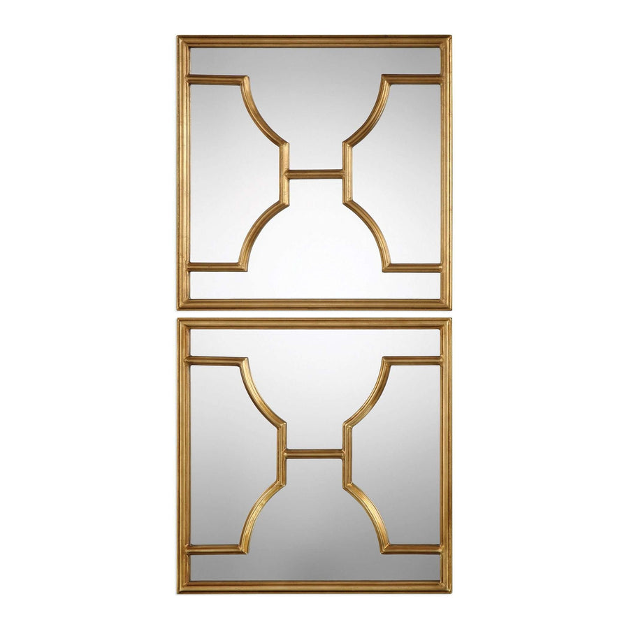 Misa Gold Square Mirrors S/2-Uttermost-UTTM-09268-Mirrors-1-France and Son