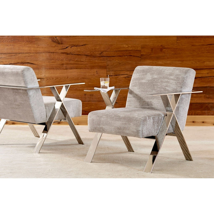 Allure Club Chair - Diva Grey-Phillips Collection-PHIL-PH81456-Lounge Chairs-3-France and Son