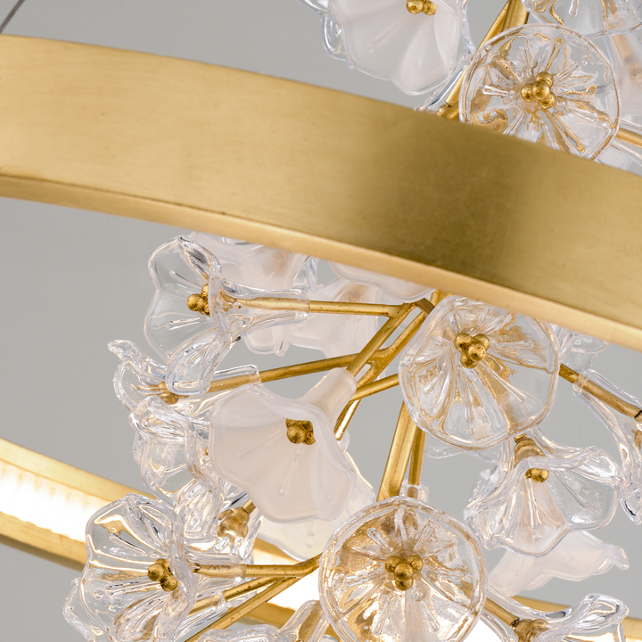 Jasmine 1 Light Pendant-Corbett Lighting-CORBETT-268-73-PendantsGold Leaf-3-France and Son