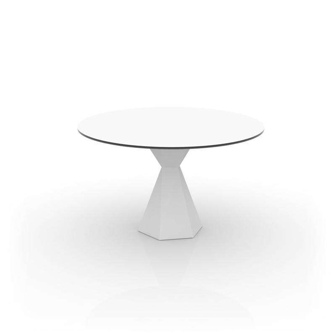 Vertex Round Table White/Black 19"3/4 By Vondom