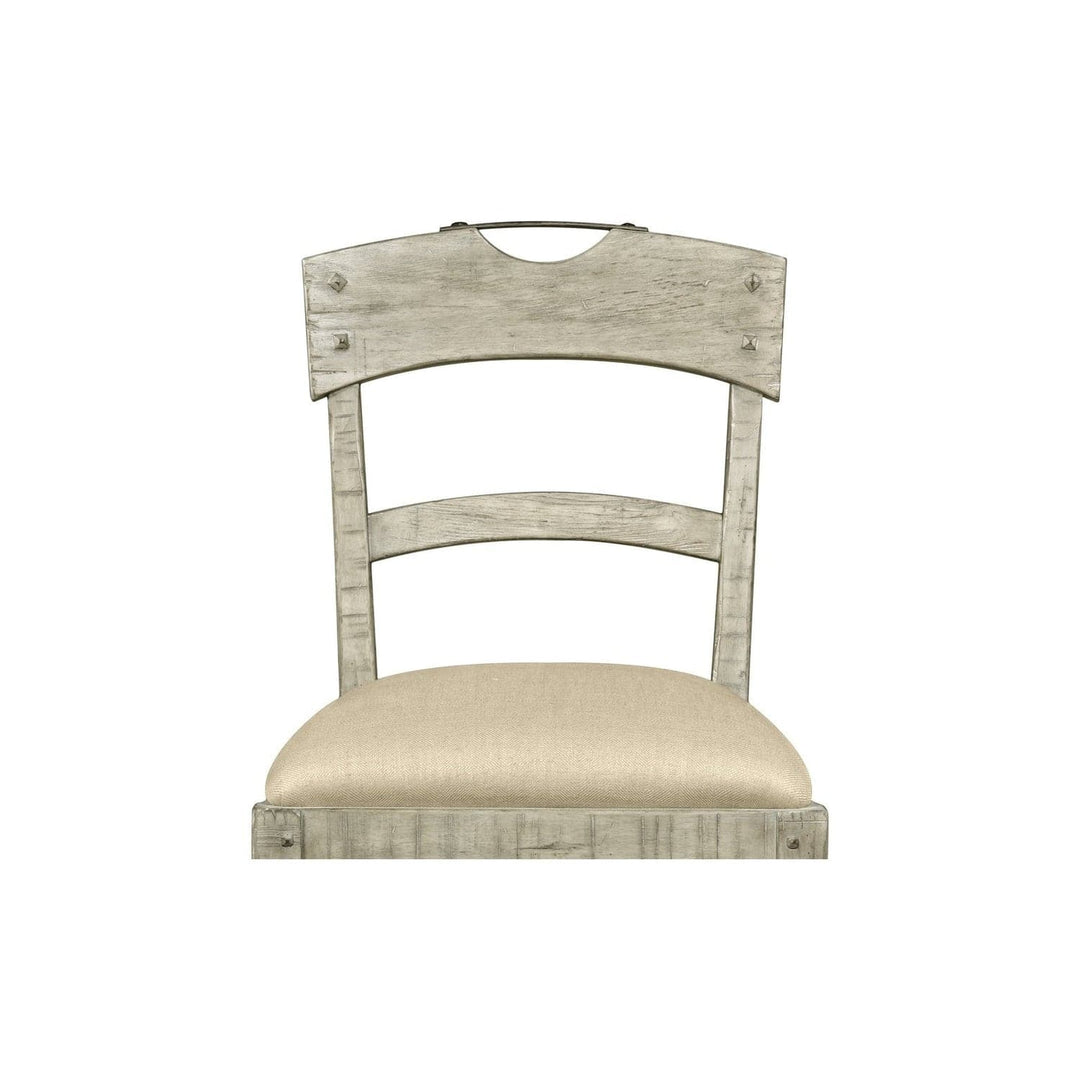 Casual Planked Dining Side Chair-Jonathan Charles-JCHARLES-491076-SC-DTD-F400-Dining ChairsDark Driftwood-23-France and Son