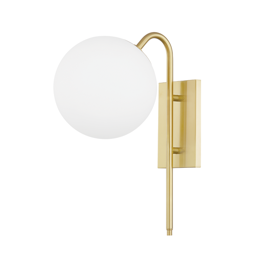 Ingrid 1 Light Wall Sconce-Mitzi-HVL-H504101-AGB-Outdoor Wall SconcesAged Brass-1-France and Son