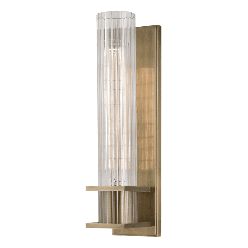 Sperry 1 Light Wall Sconce-Hudson Valley-HVL-1001-AGB-Wall LightingAged Brass-1-France and Son
