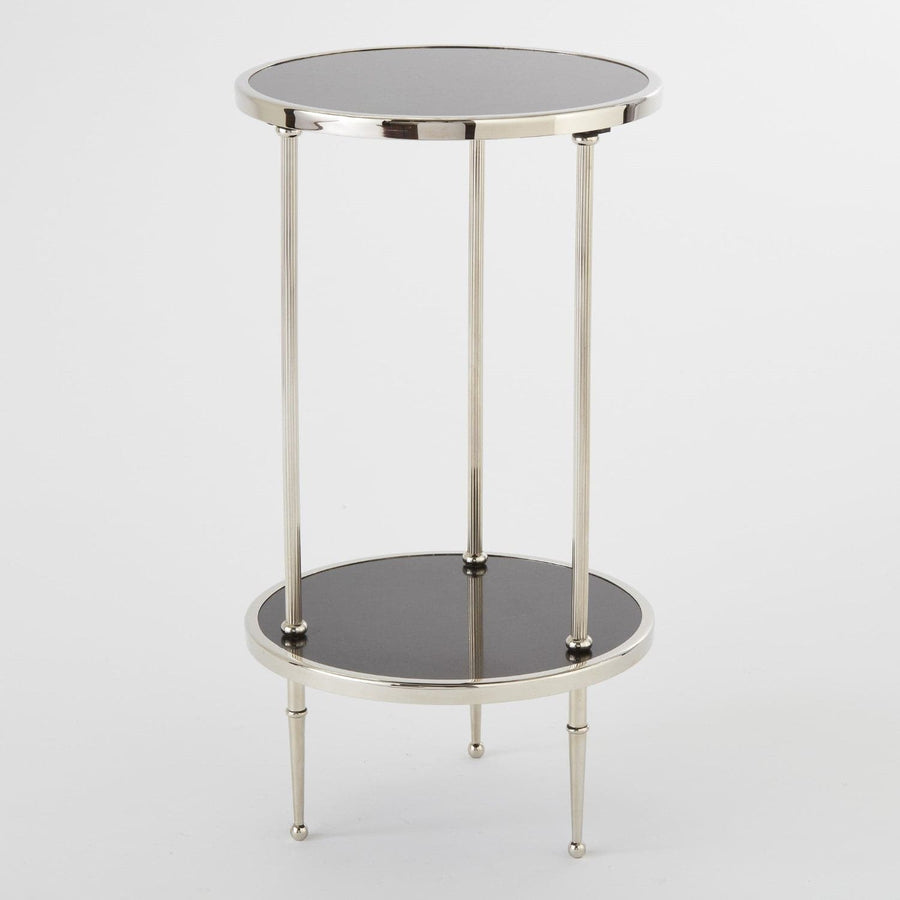 Petite Two-Tier Table-Global Views-GVSA-9.91247-Side TablesNickel-1-France and Son