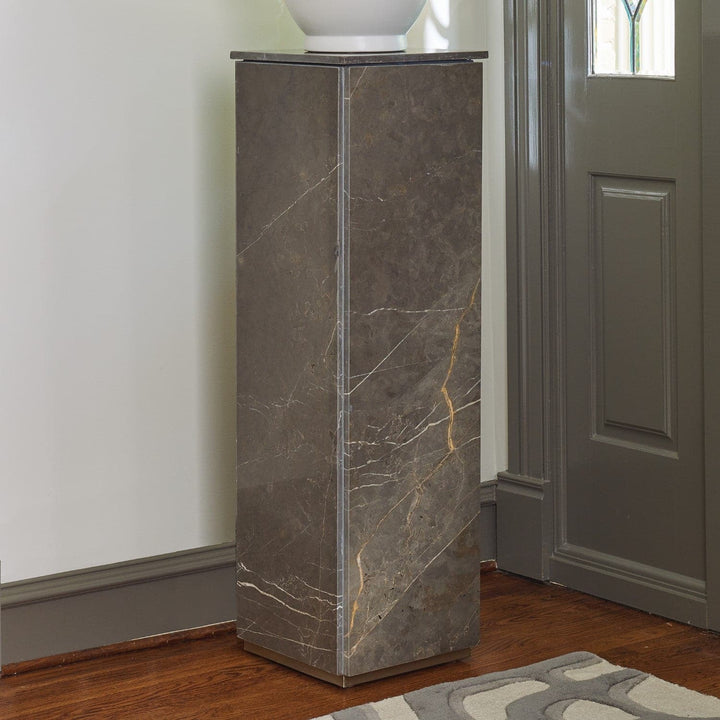 Graffito Marble Pedestal-Global Views-GVSA-9.92865-Decorative Objects-3-France and Son