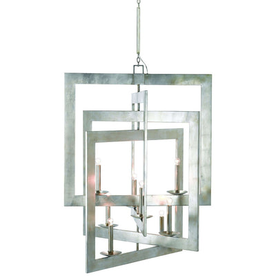 Middleton Chandelier-Currey-CURY-9000-0352-ChandeliersGrand-Contemporary Silver Leaf-1-France and Son