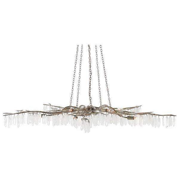 Forest Light Chandelier-Currey-CURY-9000-0368-ChandeliersTextured Silver/Natural-3-France and Son