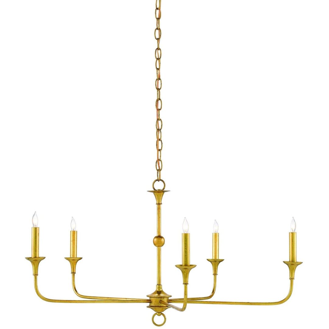 Nottaway Bronze Large Chandelier-Currey-CURY-9000-0369-ChandeliersSmall-Contemporary Gold Leaf-4-France and Son