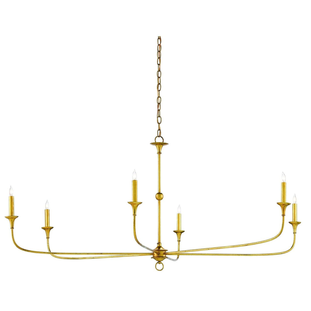 Nottaway Bronze Large Chandelier-Currey-CURY-9000-0370-ChandeliersLarge-Contemporary Gold Leaf-2-France and Son