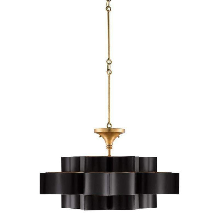 Grand Lotus Large Chandelier-Currey-CURY-9494-ChandeliersGold Leaf-5-France and Son