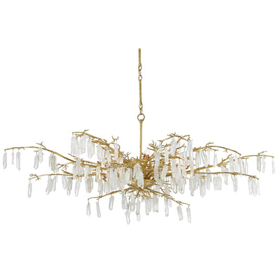 Forest Dawn Chandelier-Currey-CURY-9000-0608-ChandeliersTextured Silver/Natural-8-France and Son