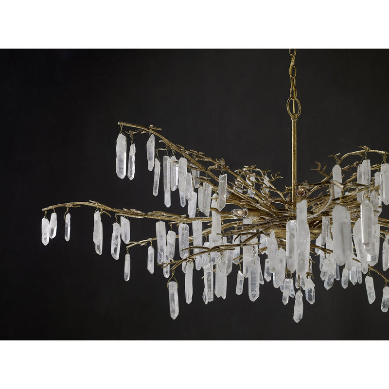 Forest Dawn Chandelier-Currey-CURY-9000-0608-ChandeliersTextured Silver/Natural-4-France and Son