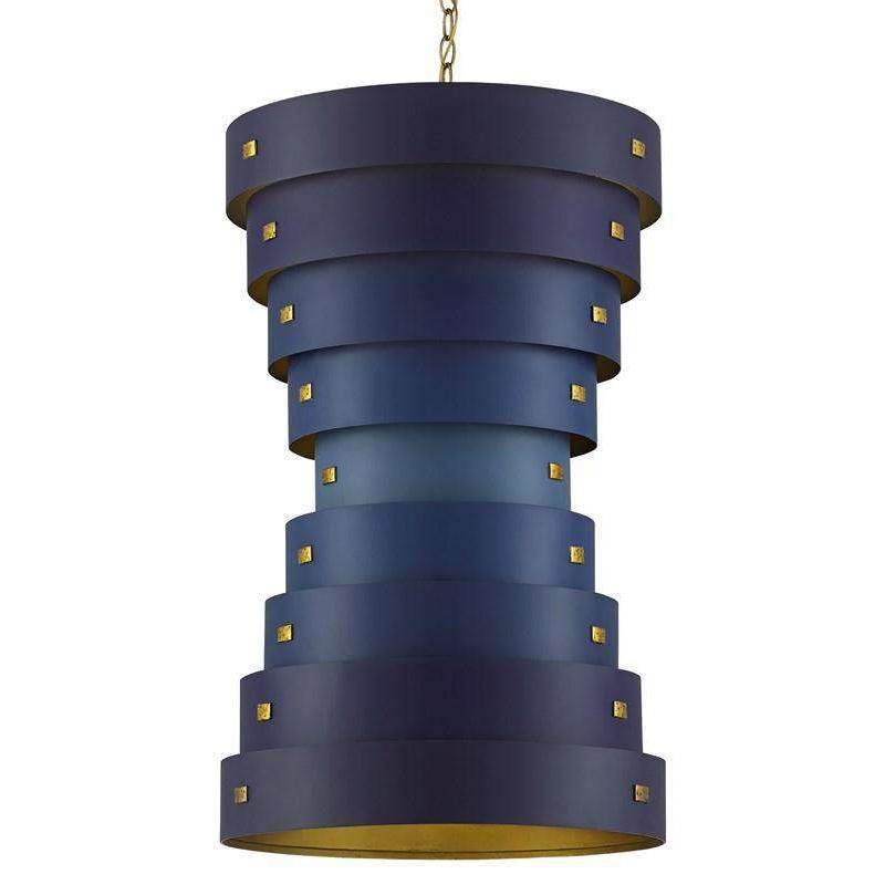 Graduation Large Chandelier-Currey-CURY-9000-0499-ChandeliersSmall Duo-Cone-5-France and Son