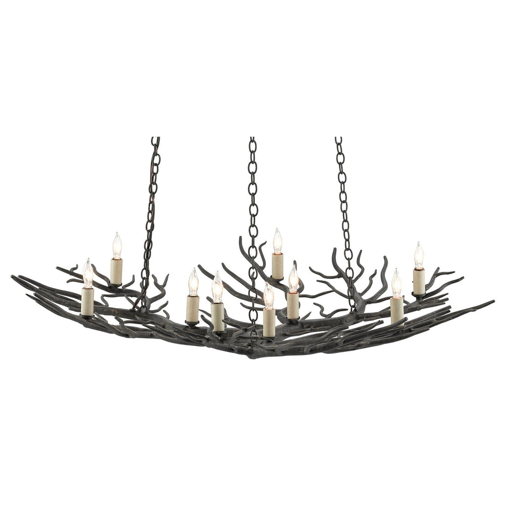 Rainforest Bronze Small Chandelier-Currey-CURY-9000-0555-Chandeliers-2-France and Son