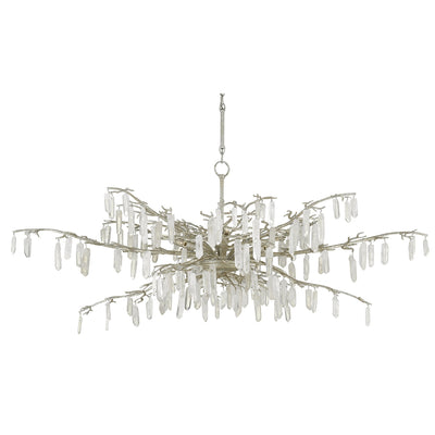 Forest Dawn Chandelier-Currey-CURY-9000-0608-ChandeliersTextured Silver/Natural-5-France and Son