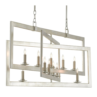 Middleton Chandelier-Currey-CURY-9000-0352-ChandeliersGrand-Contemporary Silver Leaf-7-France and Son