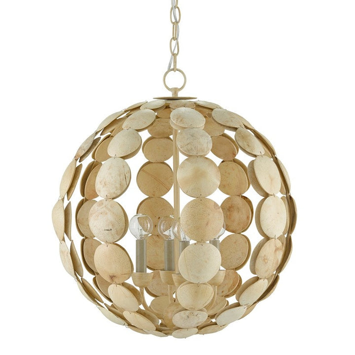 Tartufo Coco Shell Chandelier-Currey-CURY-9000-0806-Chandeliers-3-France and Son
