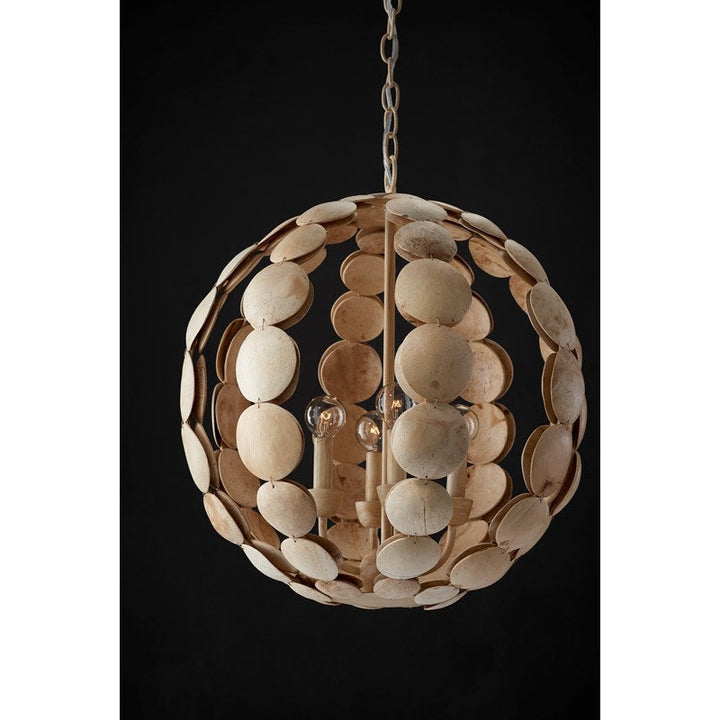 Tartufo Coco Shell Chandelier-Currey-CURY-9000-0806-Chandeliers-4-France and Son