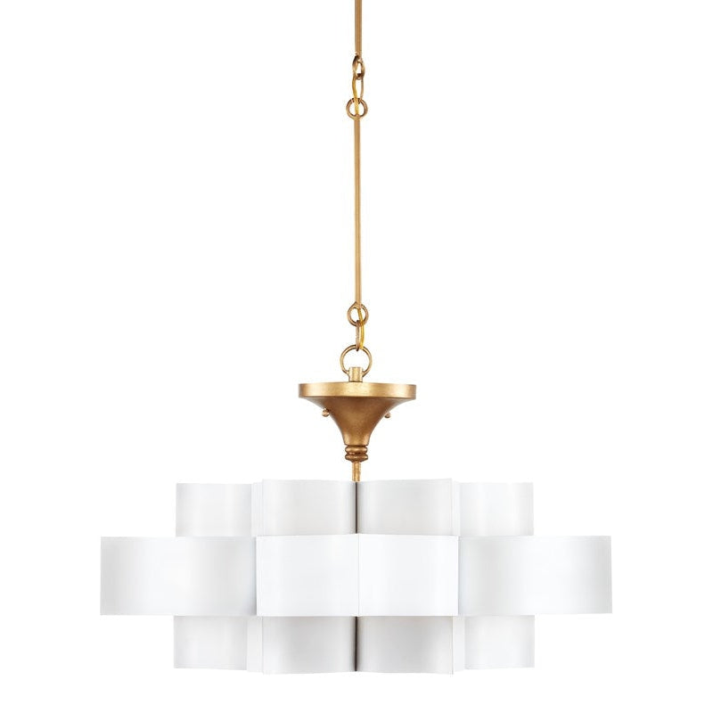 Grand Lotus White Small Chandelier-Currey-CURY-9000-0856-Chandeliers-2-France and Son