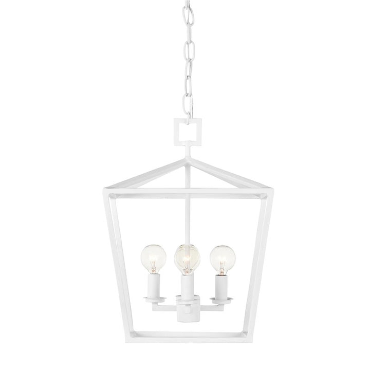 Denison White Small Chandelier-Currey-CURY-9000-0978-Chandeliers-1-France and Son