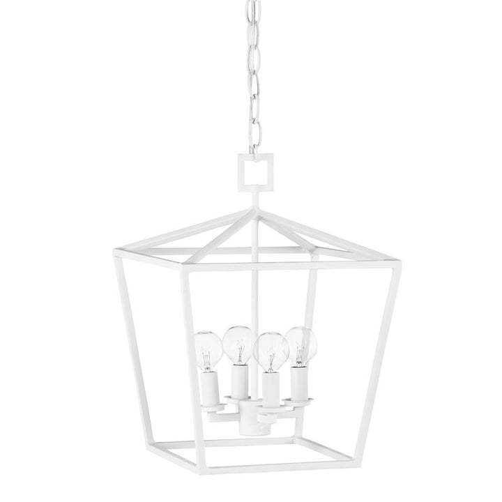 Denison White Small Chandelier-Currey-CURY-9000-0978-Chandeliers-3-France and Son