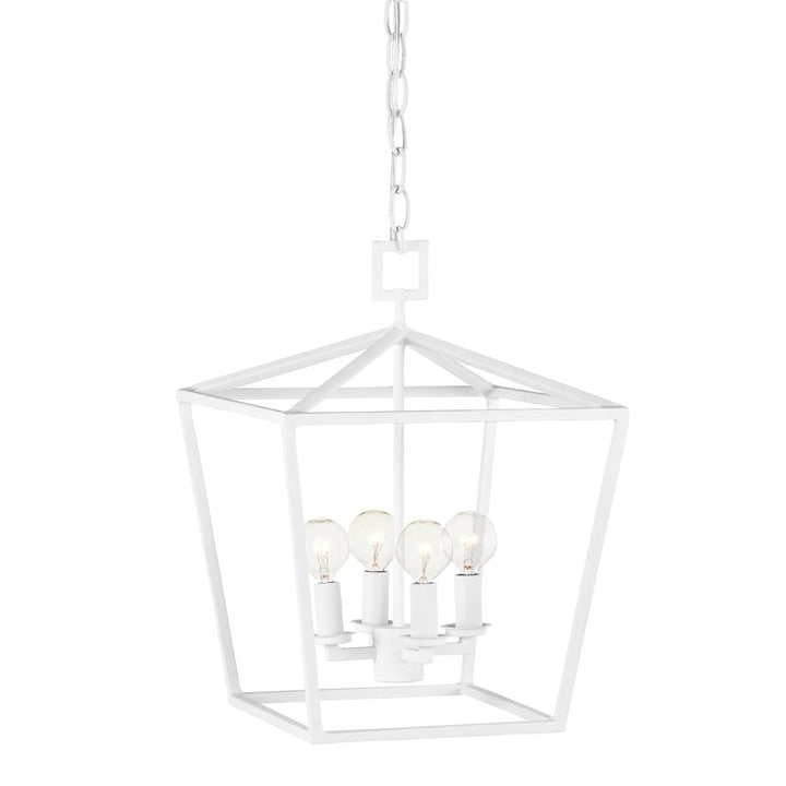 Denison White Small Chandelier-Currey-CURY-9000-0978-Chandeliers-4-France and Son