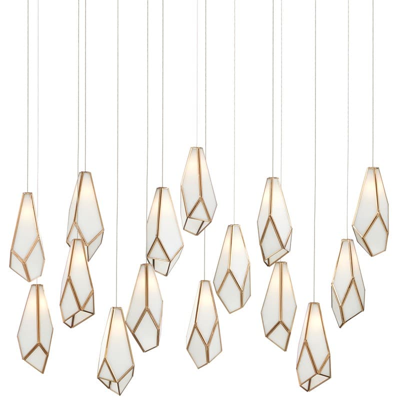Glace White Round 15-Light Multi-Drop Pendant-Currey-CURY-9000-1037-ChandeliersRectangular-2-France and Son