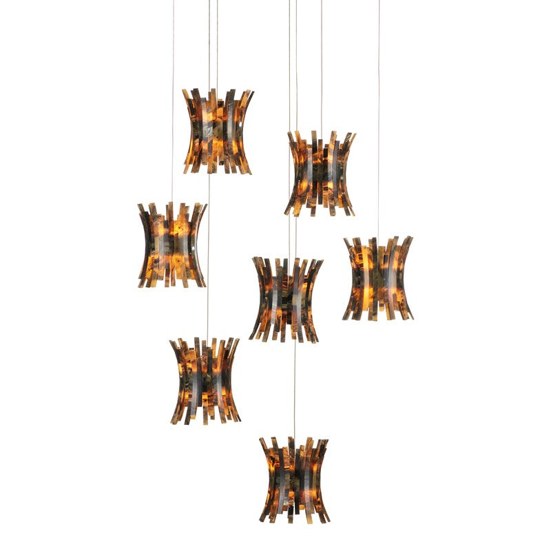 Alsop 7-Light Multi-Drop Pendant-Currey-CURY-9000-1042-ChandeliersRound-2-France and Son