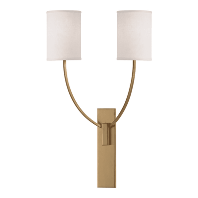 Colton 2 Light Wall Sconce-Hudson Valley-HVL-732-AGB-Wall LightingAged Brass-1-France and Son