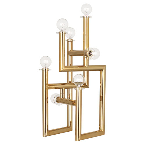 Jonathan Adler Milano Table Lamp-Robert Abbey Fine Lighting-ABBEY-902-Table LampsPolished Brass Finish-1-France and Son