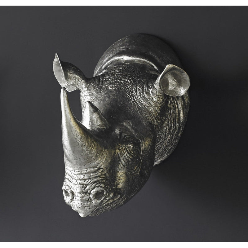 Rhino Wall Art-Phillips Collection-PHIL-PH67513-Wall ArtSilver Leaf-6-France and Son