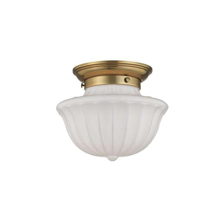 Dutchess 1 Light Small Flush Mount-Hudson Valley-HVL-5009F-AGB-Flush MountsAged Brass-1-France and Son