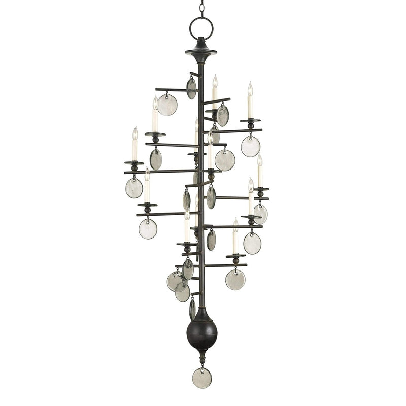 Sethos Black Rectangular Chandelier-Currey-CURY-9125-Chandeliers12-Light-Old Iron-4-France and Son