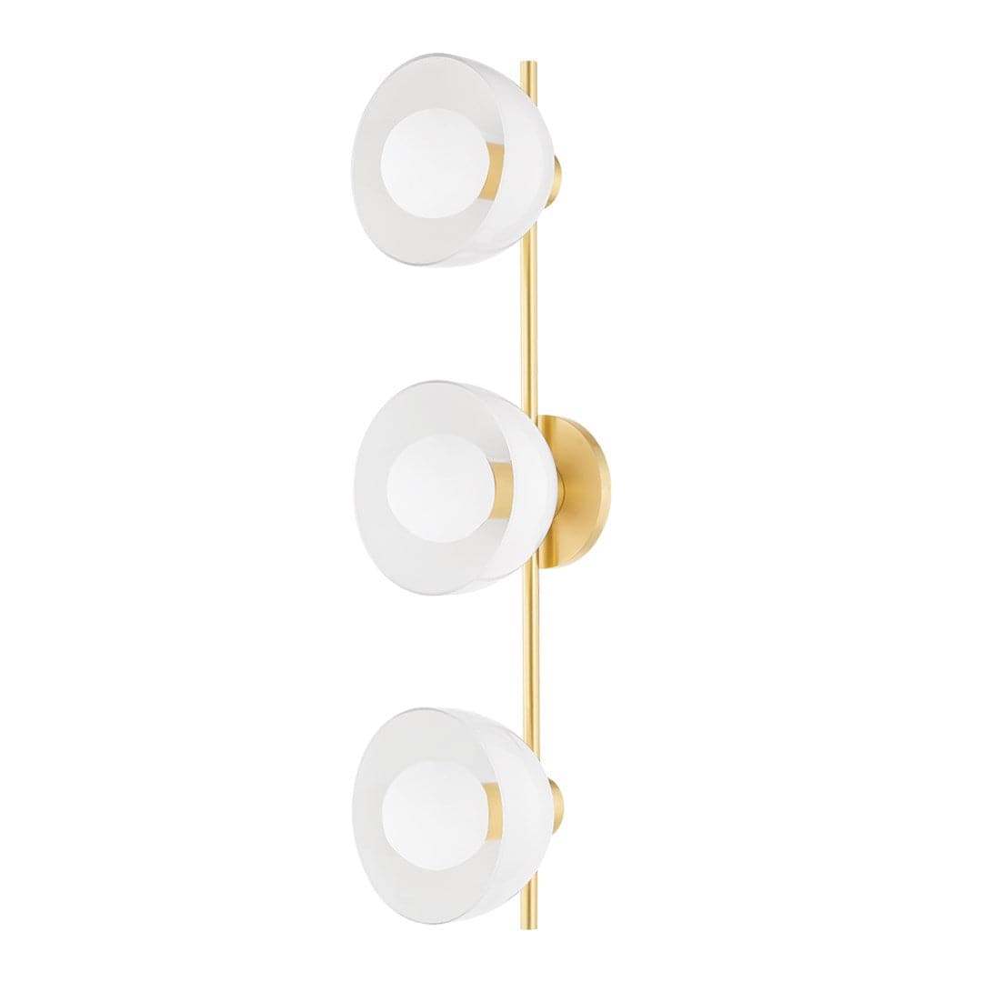 Belle - 3 Light Bath Sconce-Mitzi-HVL-H724303-AGB-Bathroom LightingAged Brass-1-France and Son